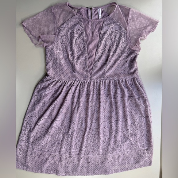 Xhilaration Fairy Goth Lace Cocktail Dress Violet Purple Y2K Women’s XXL - Picture 2 of 16
